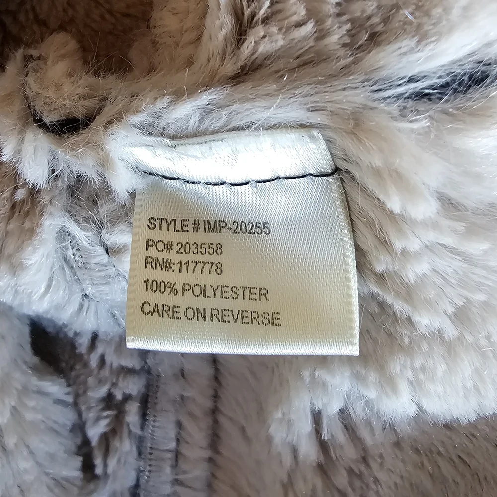 Lovestitch Black and Cream Draped Teddy Jacket - Picture 4 of 4